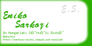 eniko sarkozi business card